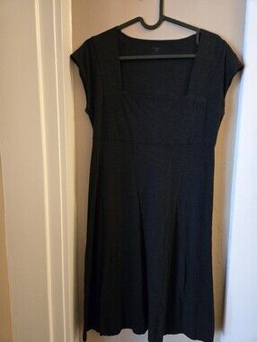 Horny Toad Black Square-Neck Midi Dress